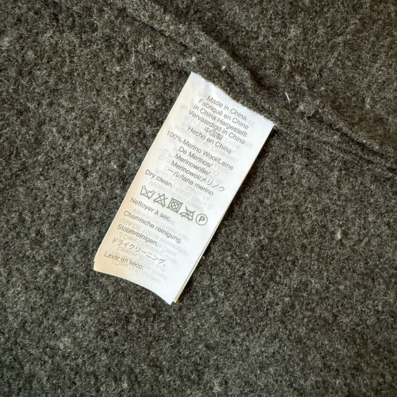 NWOT Madewell Saville 100% Marino Wool Two Button Grey Blazer Jacket - Picture 3 of 3